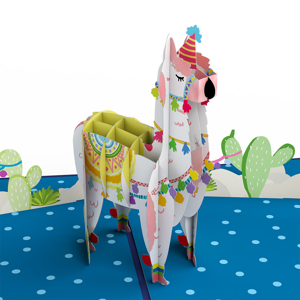 Party Llama Pop-Up Card