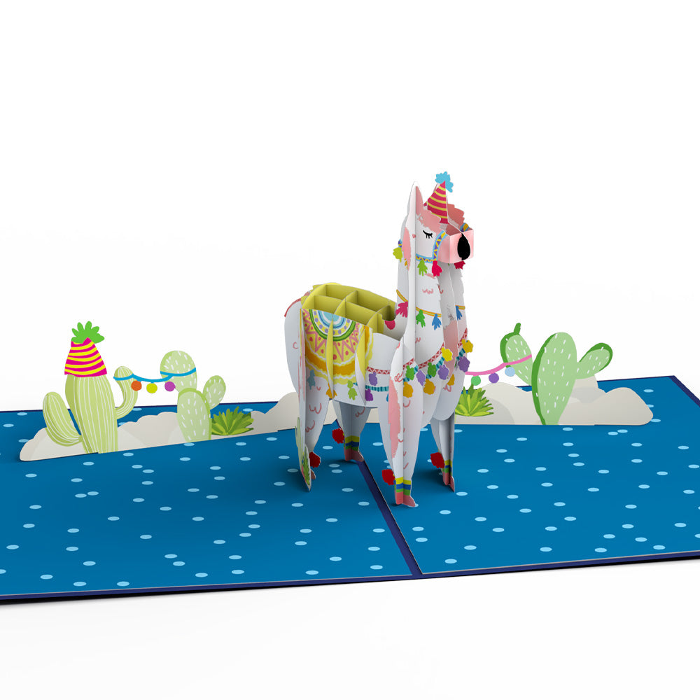 Party Llama Pop-Up Card