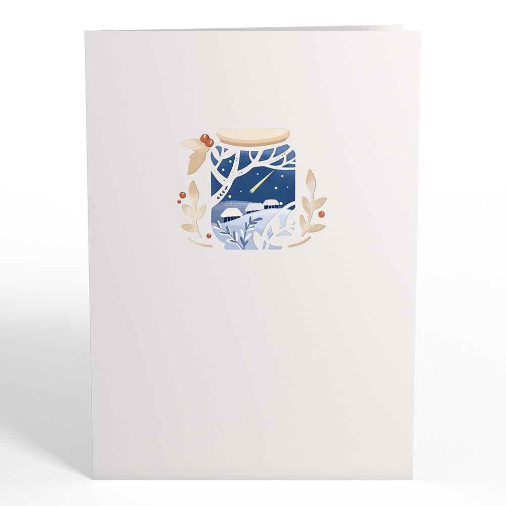 Snowy Winter Jar Pop-Up Card