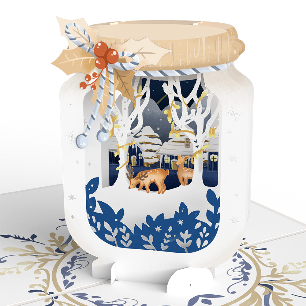 Snowy Winter Jar Pop-Up Card