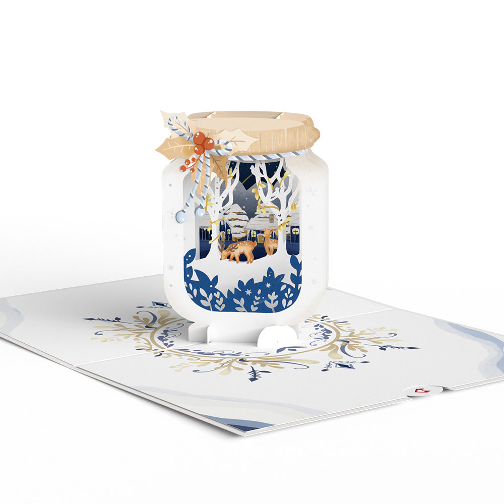 Snowy Winter Jar Pop-Up Card