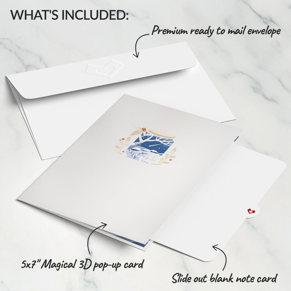Snowy Winter Jar Pop-Up Card