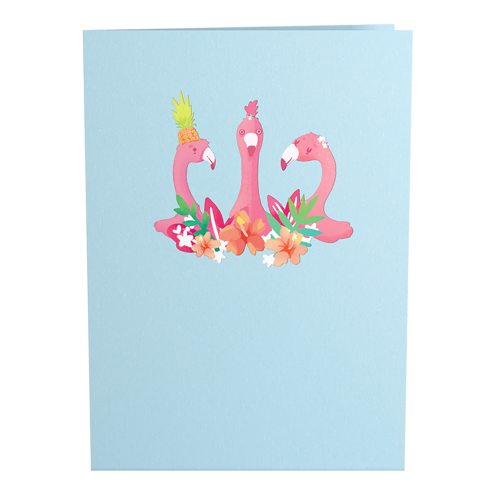Party Flamingo Pop-up Card
