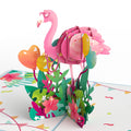 Party Flamingo Pop-up Card
