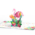 Party Flamingo Pop-up Card
