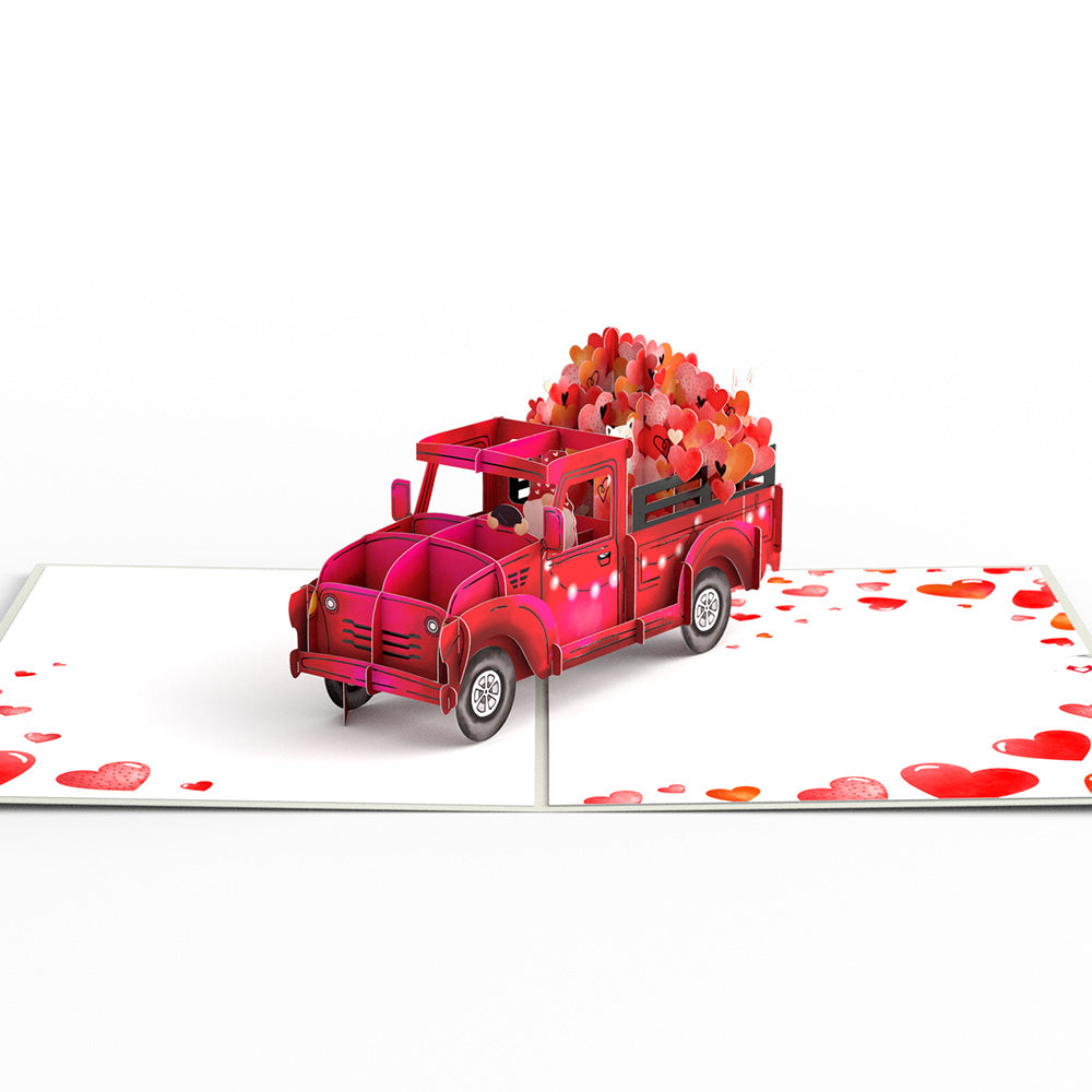 Gnome Love Truck Pop-Up Card