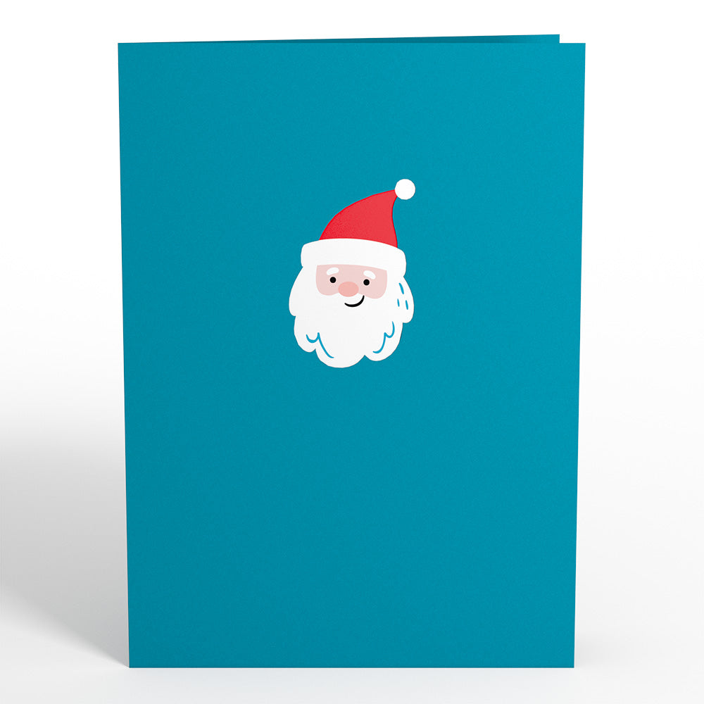 Santa with Christmas Tree Pop-Up Card