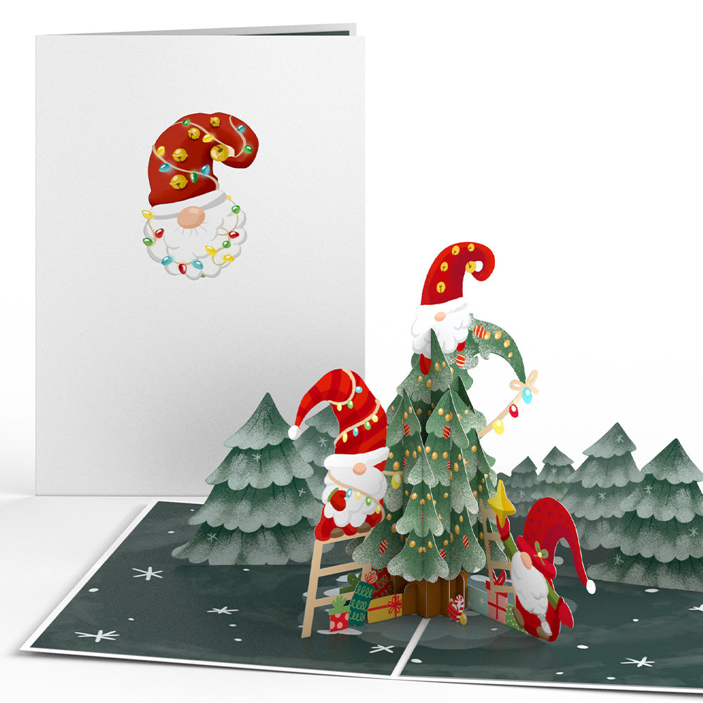 Merry Gnome Christmas Tree Pop-Up Card