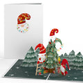 Merry Gnome Christmas Tree Pop-Up Card