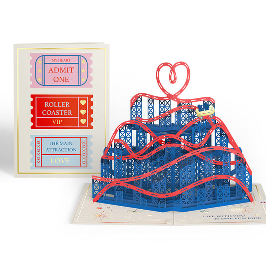 Love Rollercoaster Pop-Up Card
