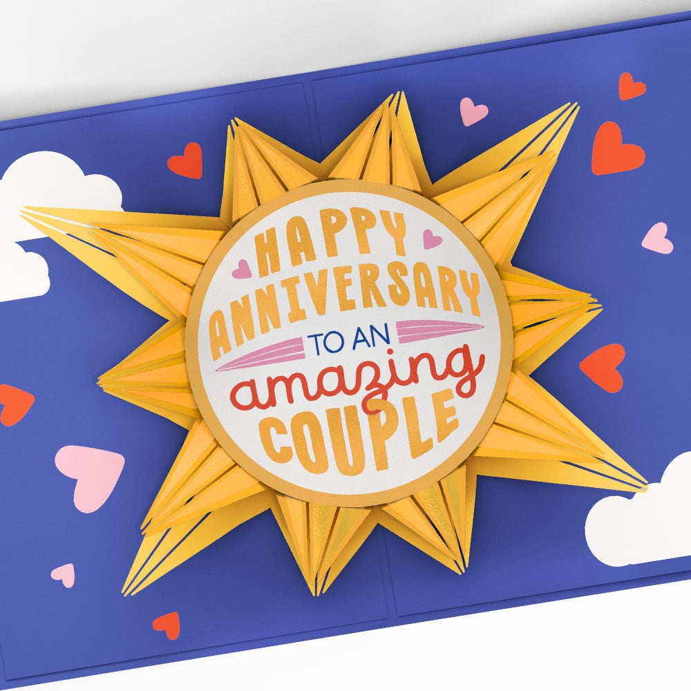 Happy Anniversary to an Amazing Couple Pop-Up Card