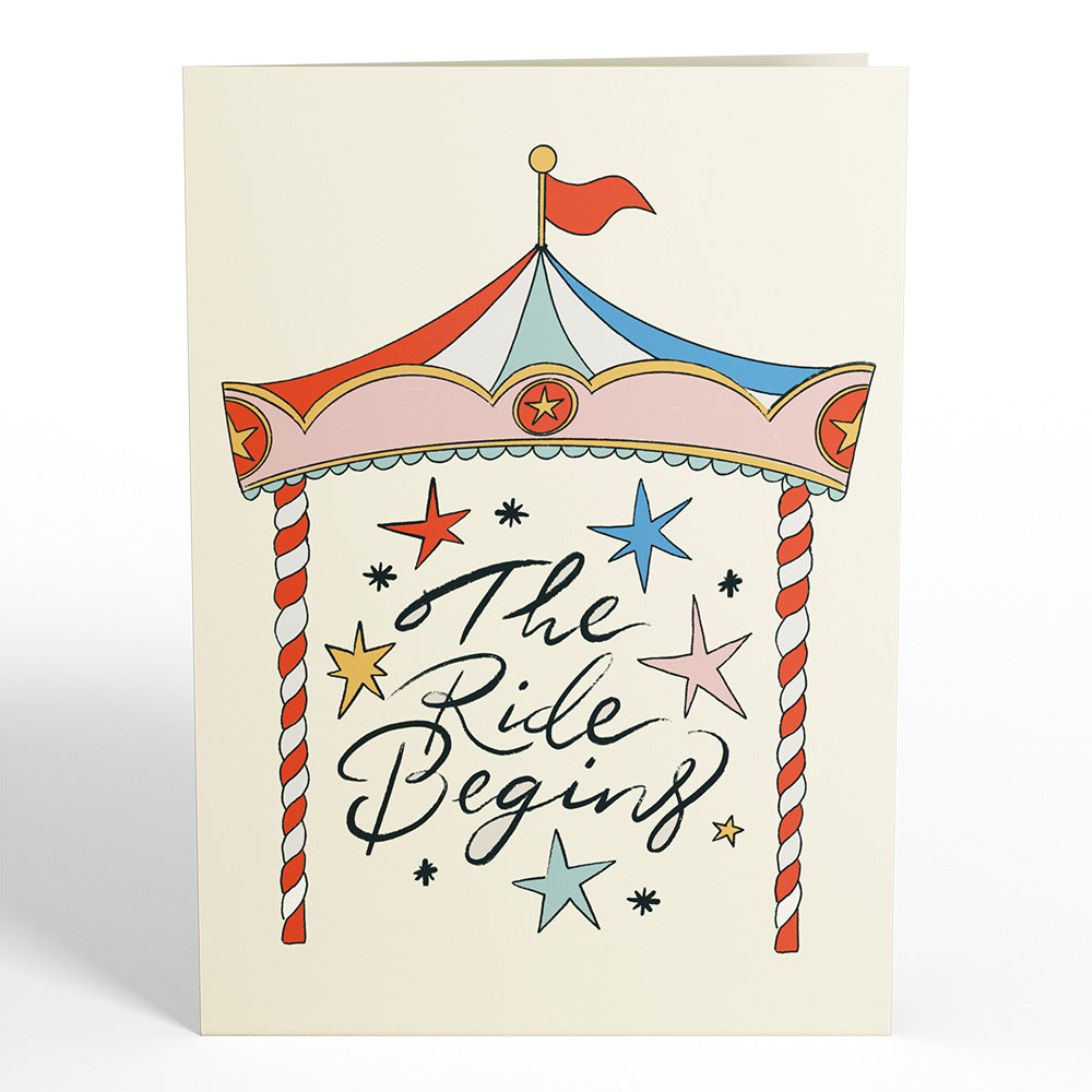 Congrats on Your Little One Carousel Pop-Up Card