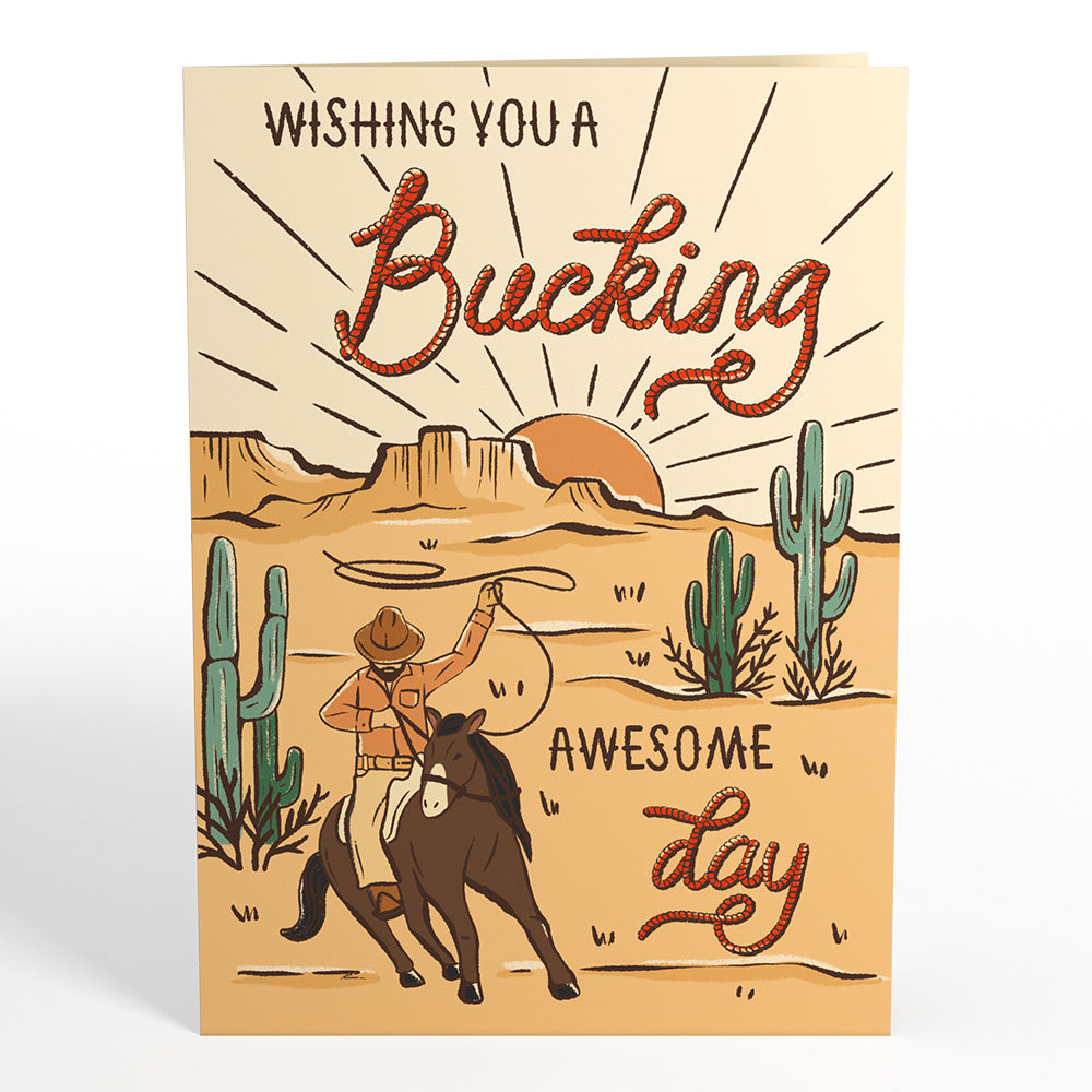 Bucking Awesome Day Pop-Up Card