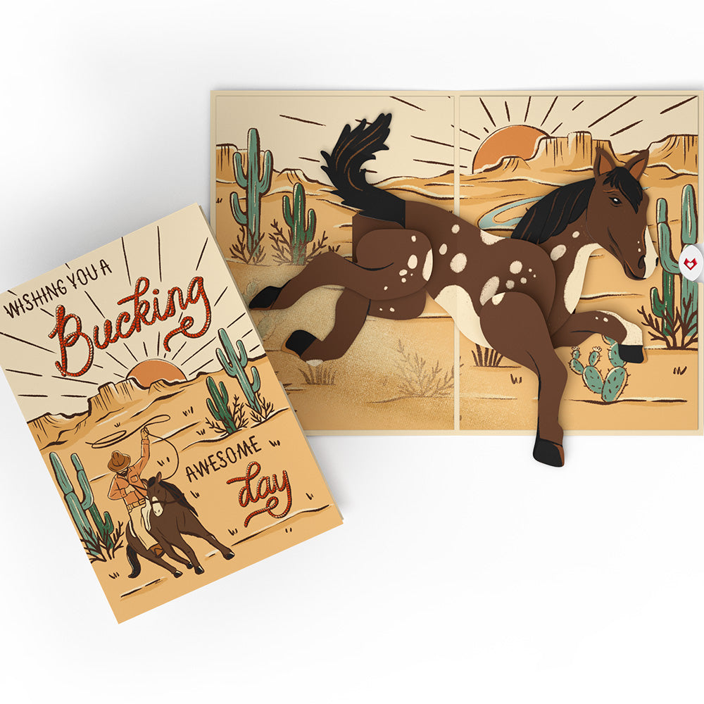 Bucking Awesome Day Pop-Up Card