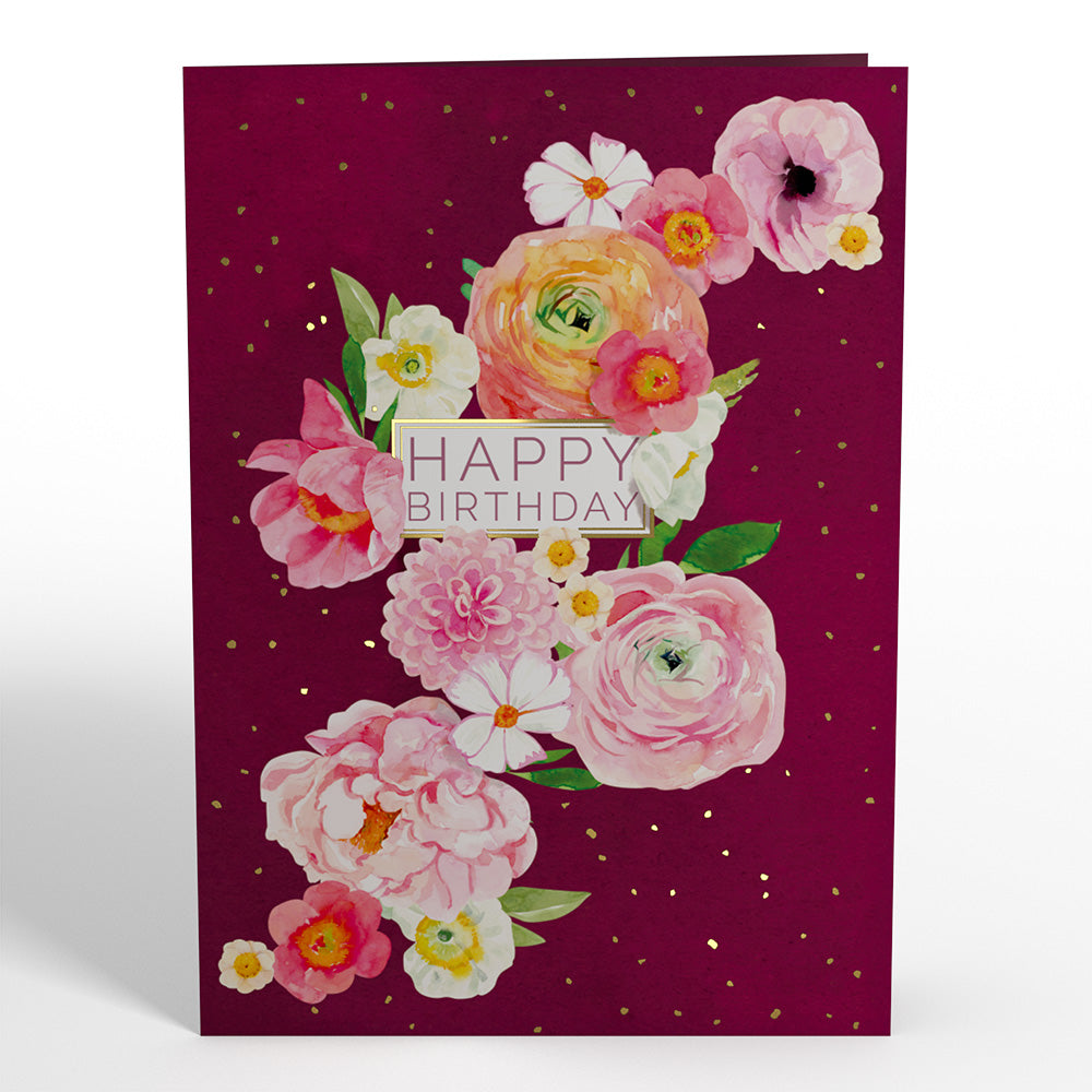 Blush Blooms Birthday Pop-Up Card