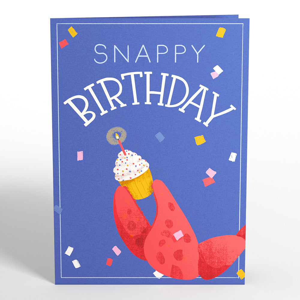 Snappy Birthday Crab Pop-Up Card