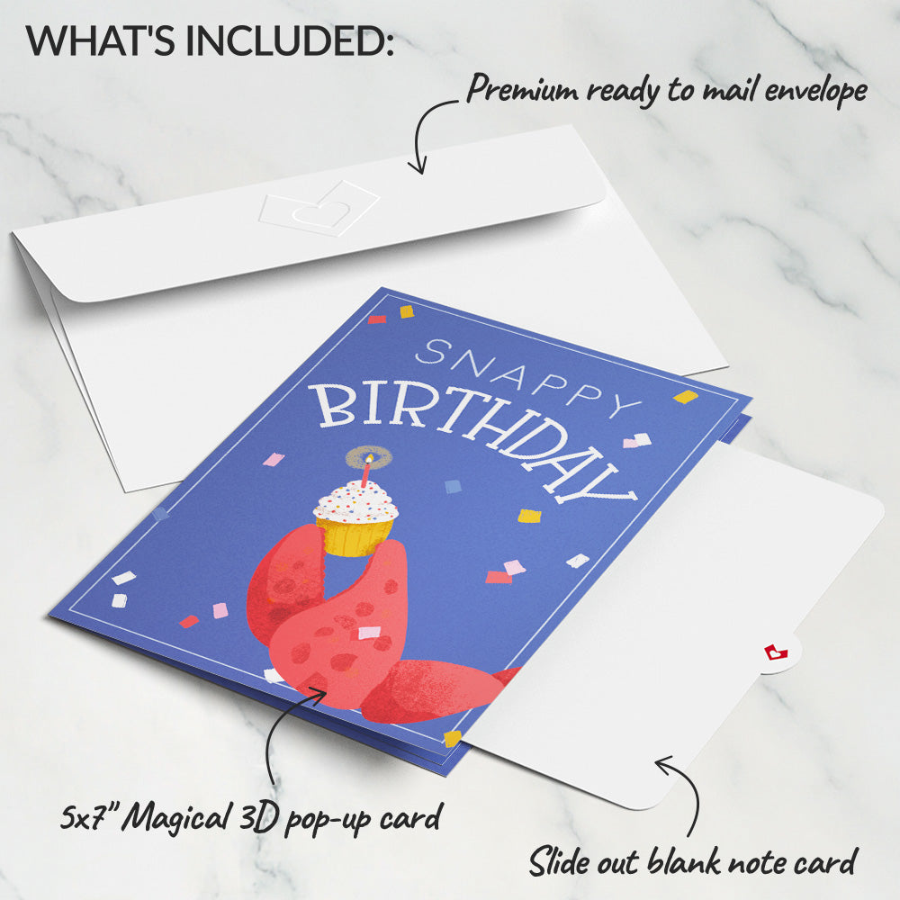 Snappy Birthday Crab Pop-Up Card