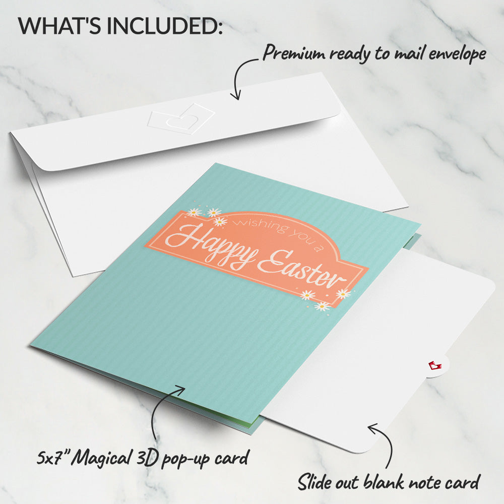 Happy Easter Lambs Pop-Up Card