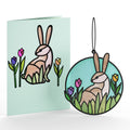 Springtime Bunny Suncatcher Card