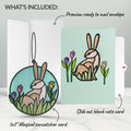 Springtime Bunny Suncatcher Card