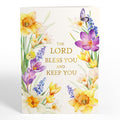 The Lord Bless You Floral Cross Pop-Up Card