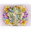 The Lord Bless You Floral Cross Pop-Up Card