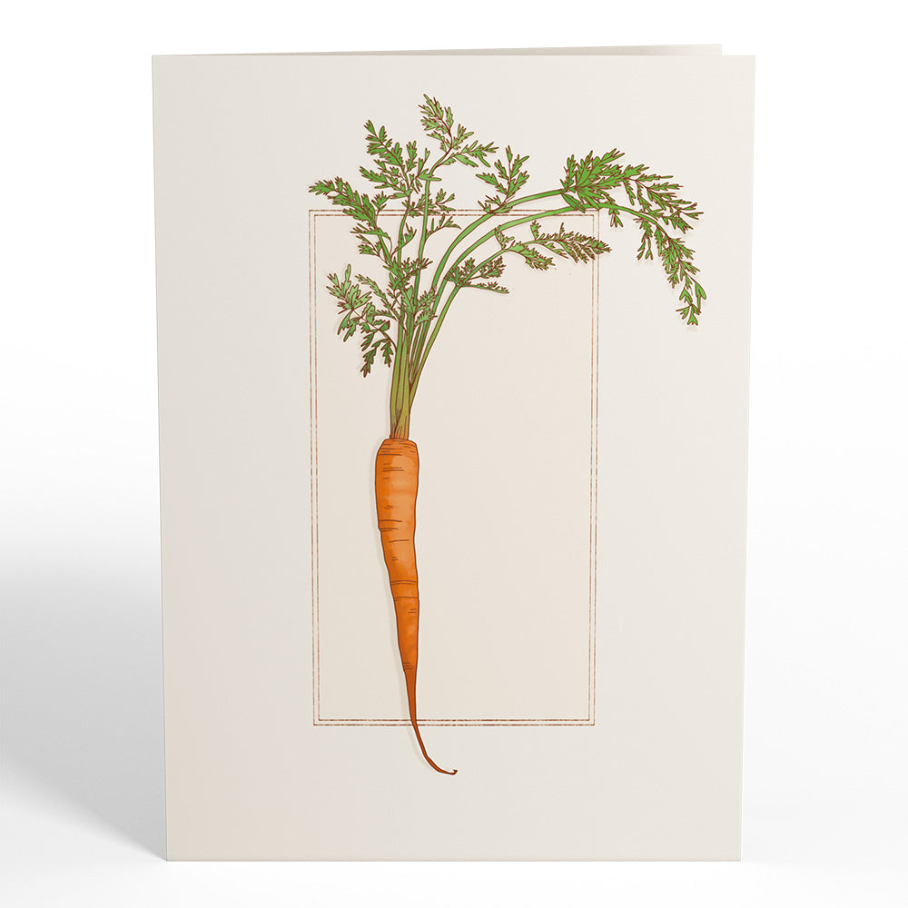 Blooming Carrot Bouquet Pop-Up Card