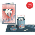 Life Without You Is Trash Possums Pop-Up Card