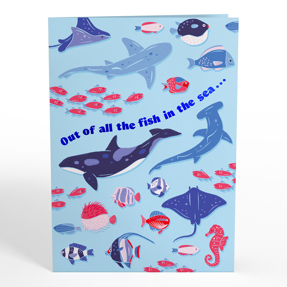 I Chews You Shark Pop-Up Card