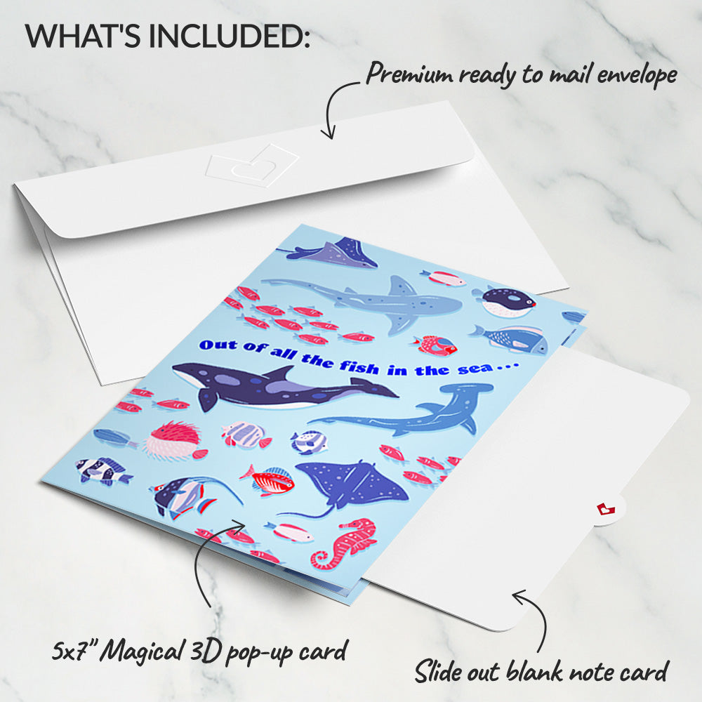 I Chews You Shark Pop-Up Card