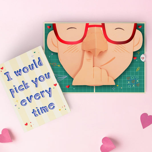Pick You Every Time Pop-Up Card