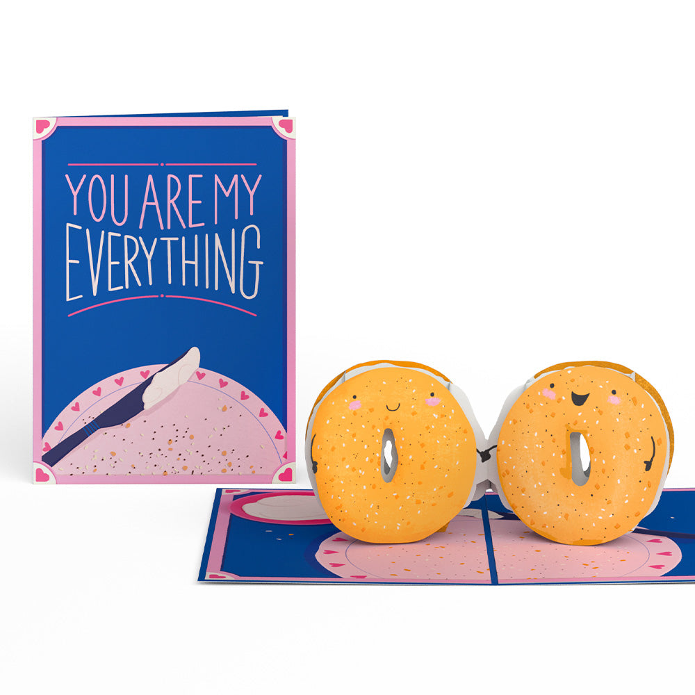 You Are My Everything Bagel Pop-Up Card