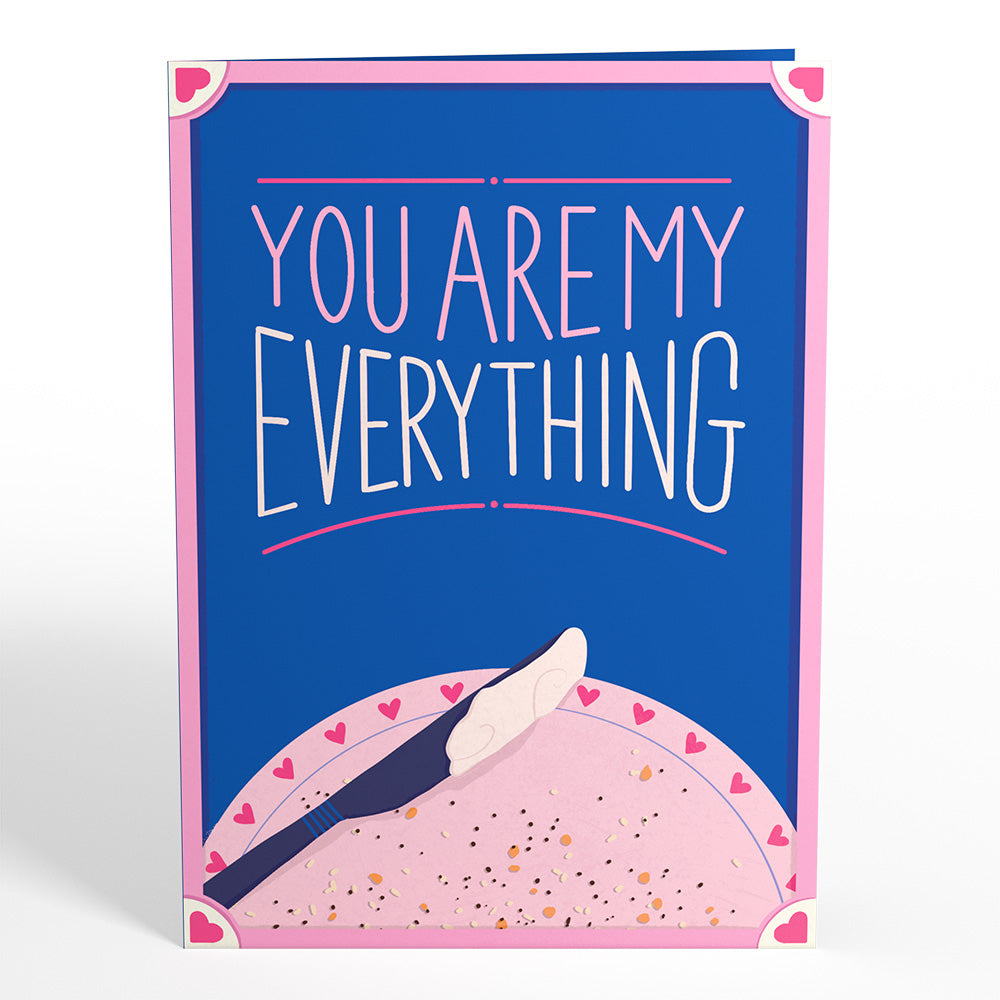 You Are My Everything Bagel Pop-Up Card