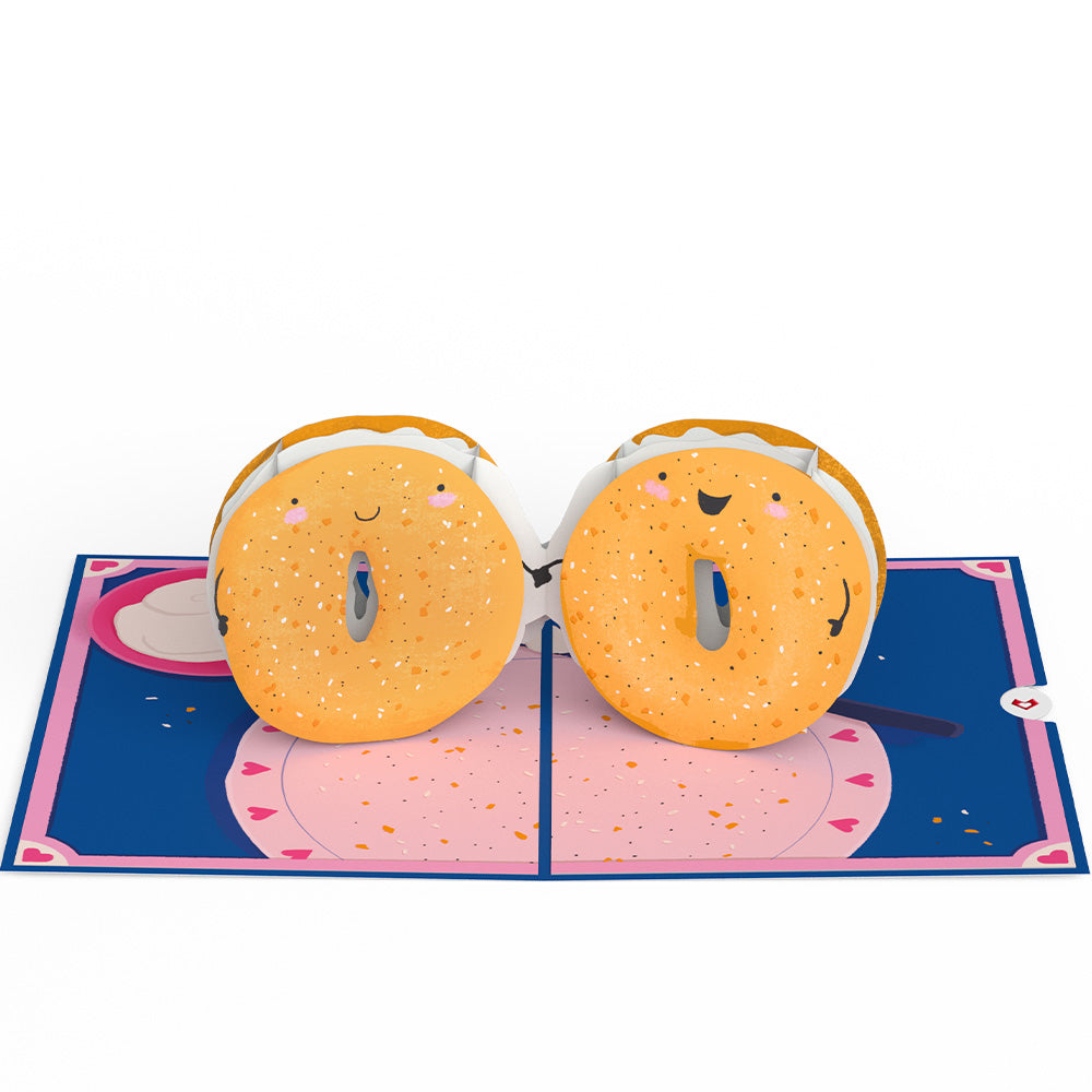 You Are My Everything Bagel Pop-Up Card