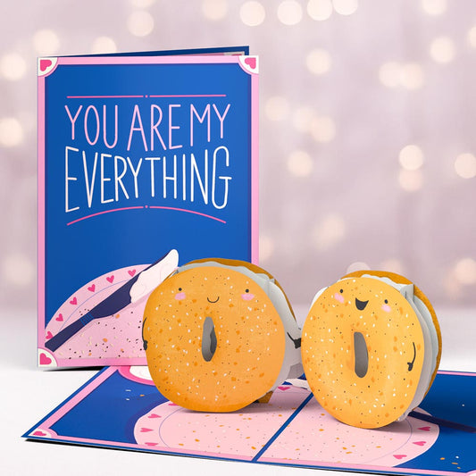 You Are My Everything Bagel Pop-Up Card