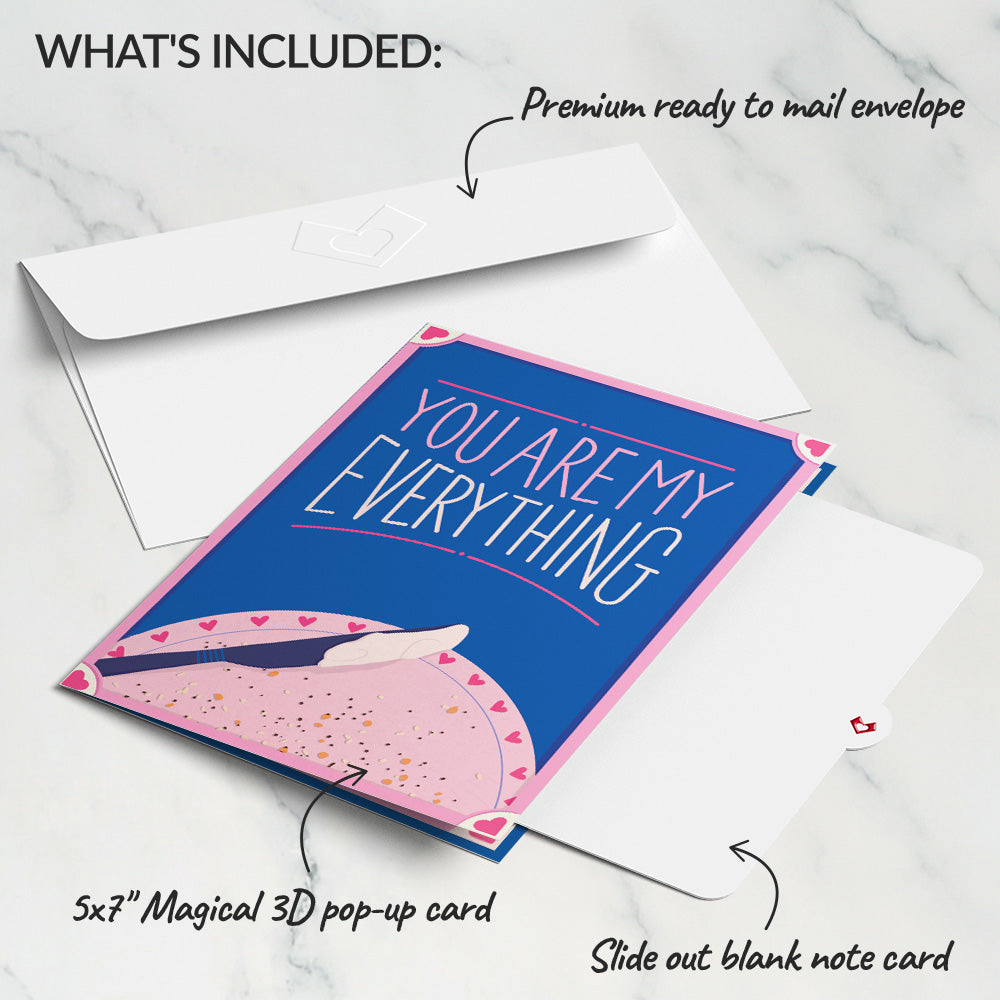 You Are My Everything Bagel Pop-Up Card