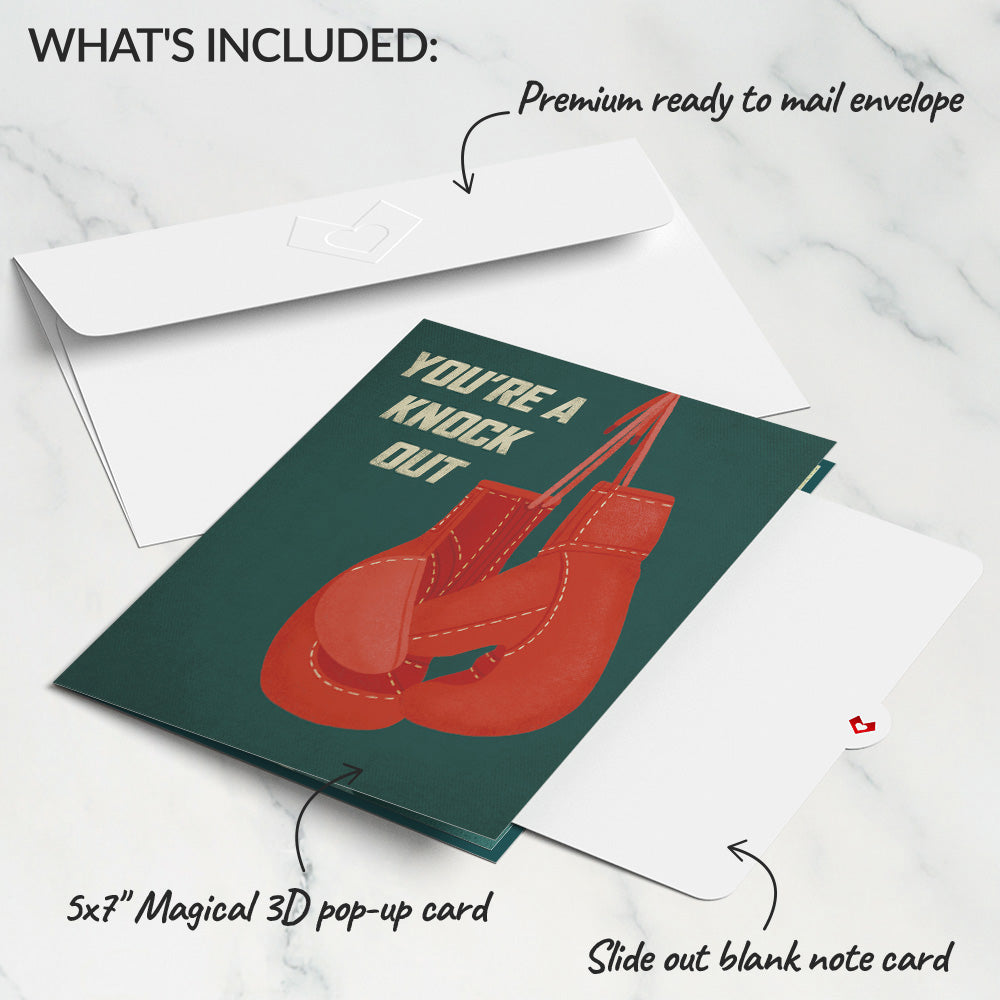 You're a Knock Out Pop-Up Card