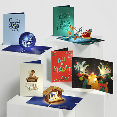 Holiday Light-Up Card 4 Pack