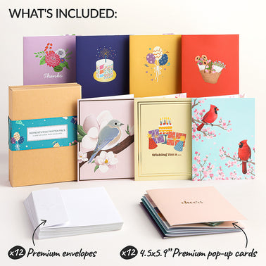 Moments That Matter Box Set (Assorted 12-pack): Paperpop® Card
