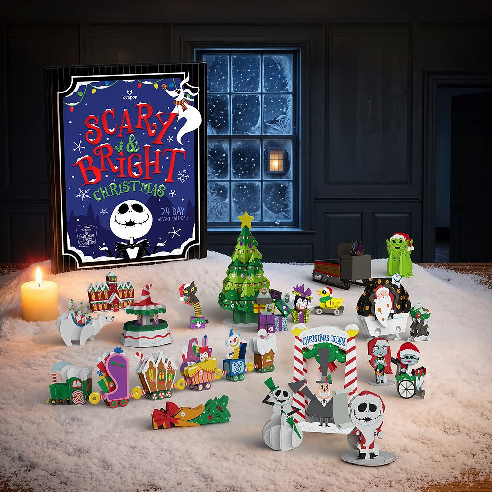 Disney Tim Burton's The Nightmare Before Christmas Scary & Bright 24 Day Holiday Advent Calendar