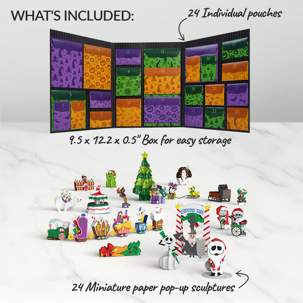 Disney Tim Burton's The Nightmare Before Christmas Scary & Bright 24 Day Holiday Advent Calendar