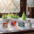 Merry Village Stained Glass 12 Day Holiday Advent Calendar