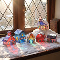 Merry Village Stained Glass 12 Day Holiday Advent Calendar