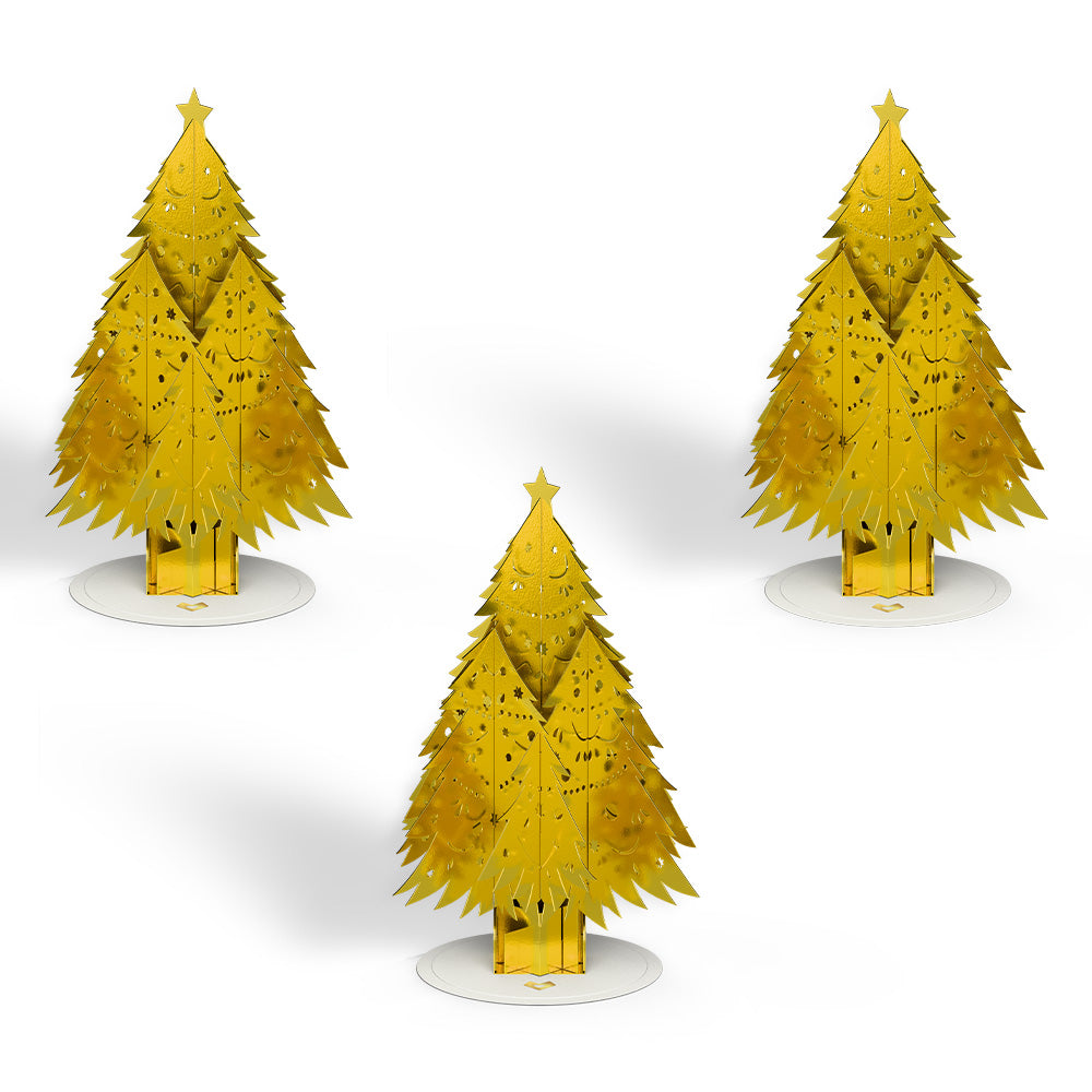 Gold Christmas Tree Stickerpop™ (3-Pack)