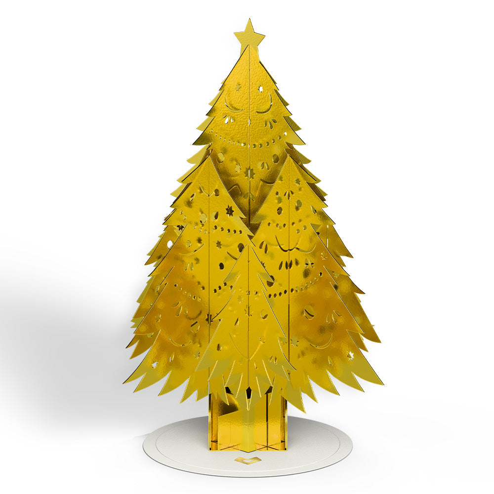 Gold Christmas Tree Stickerpop™ (3-Pack)