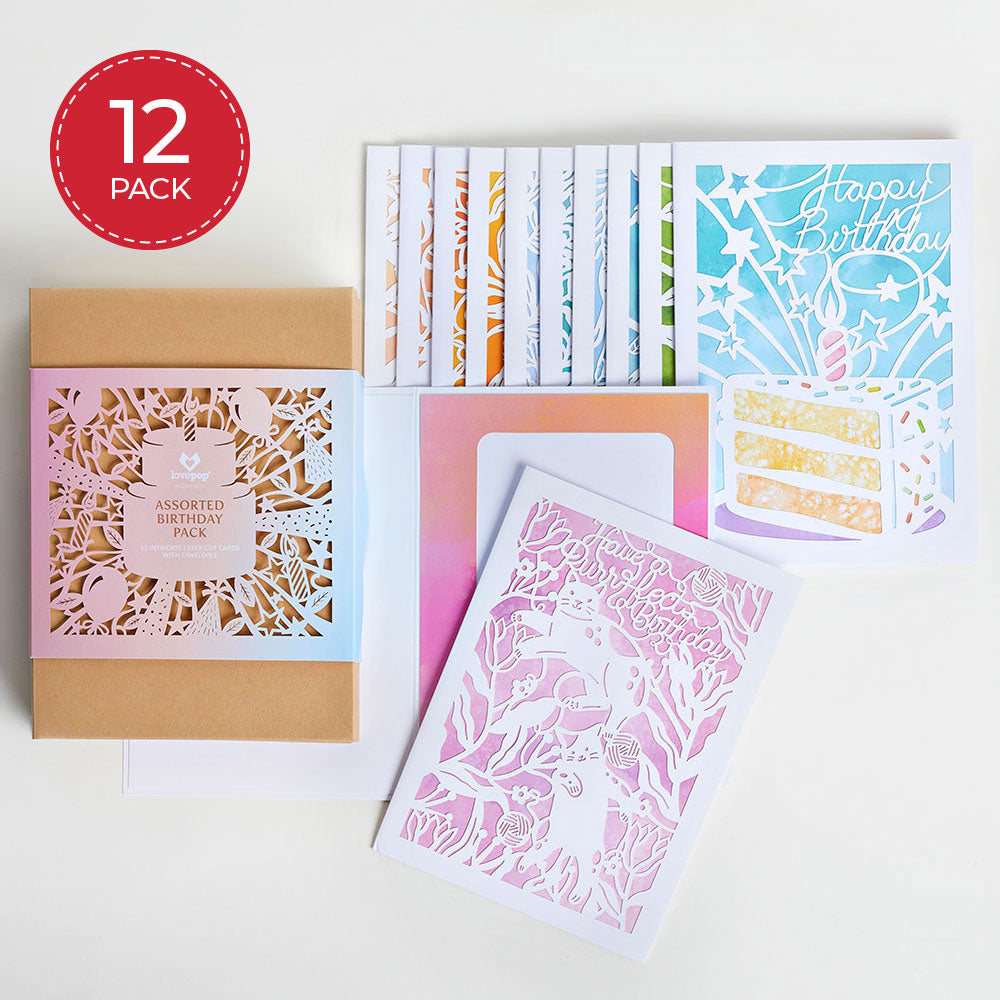 Birthday Pack (Assorted 12-Pack): Lovepop Moments™ Card