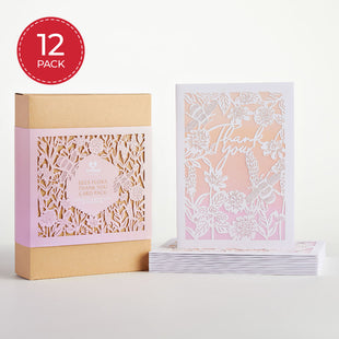 Bees Flora Thank You Card Pack (12-Pack): Lovepop Moments™ Card greeting card -  Lovepop