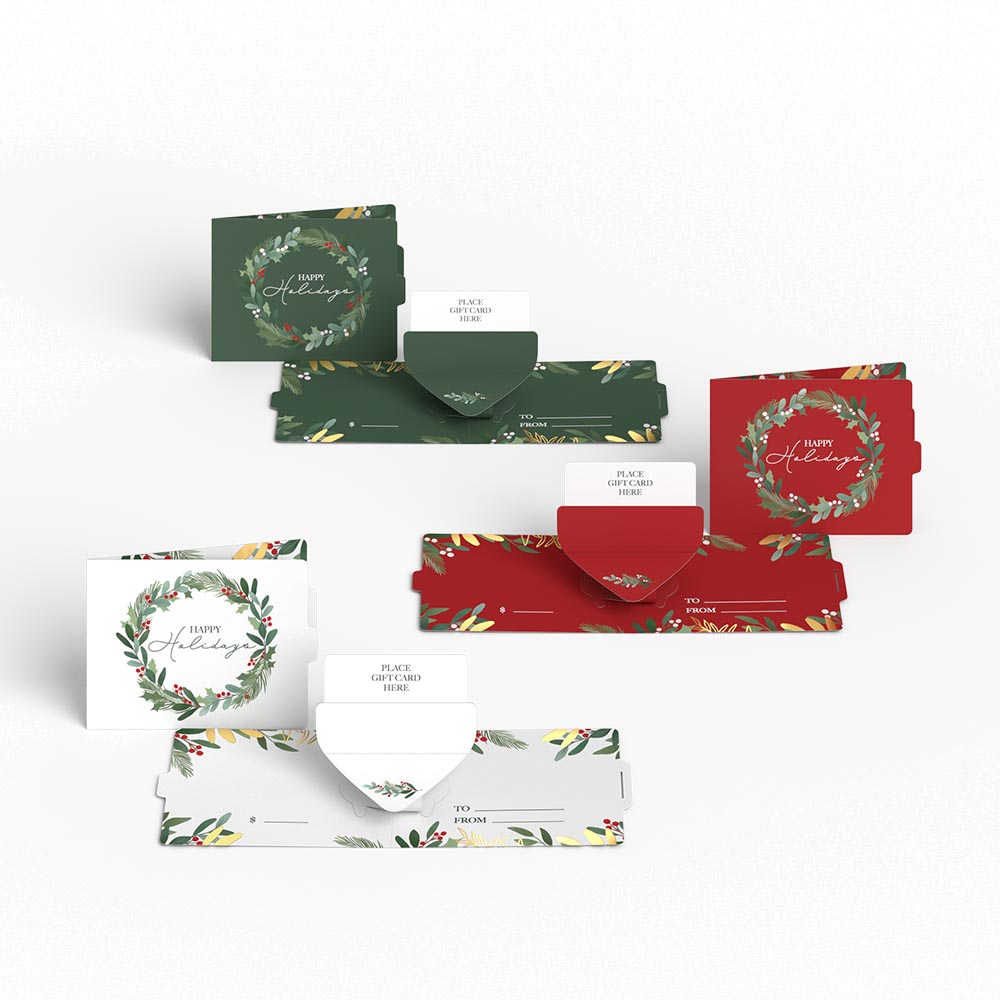 Happy Holidays Gift Card Holders 6-Pack