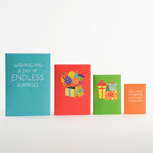 Happy Birthday Endless Surprises 4-in-1 Nesting Card