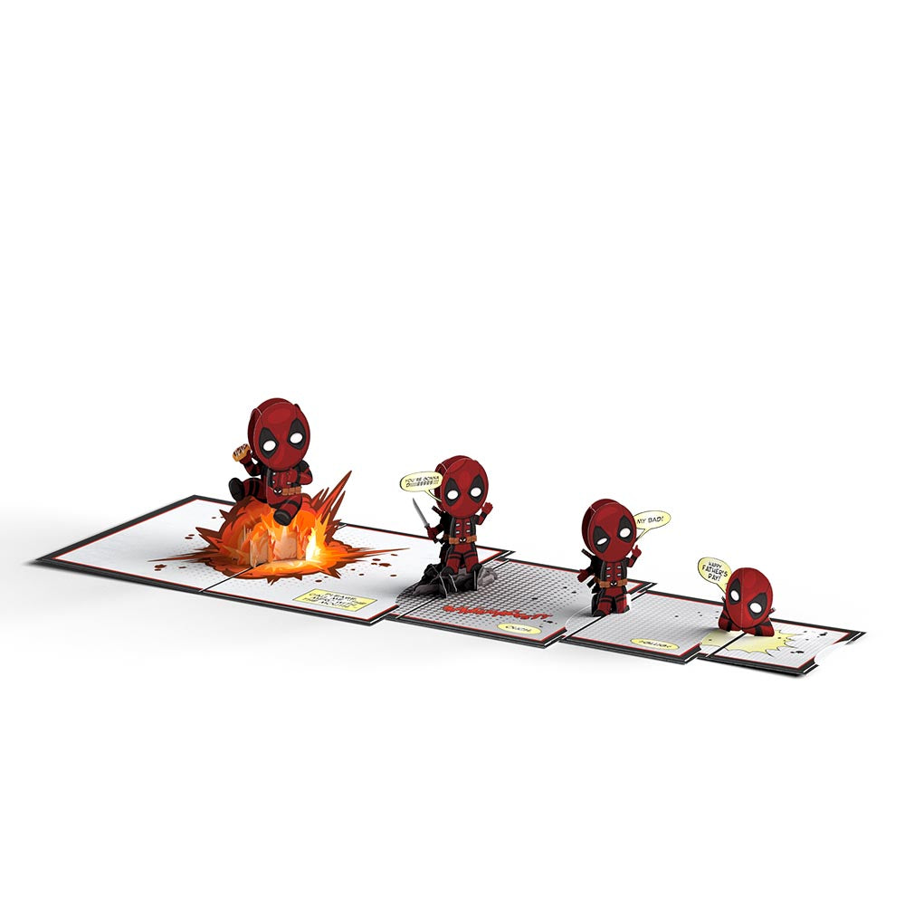Marvel Deadpool Father's Day 4-in-1 Nesting Card